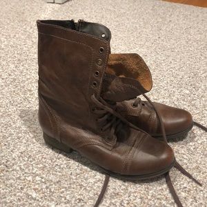 Steve Madden brown combat boots